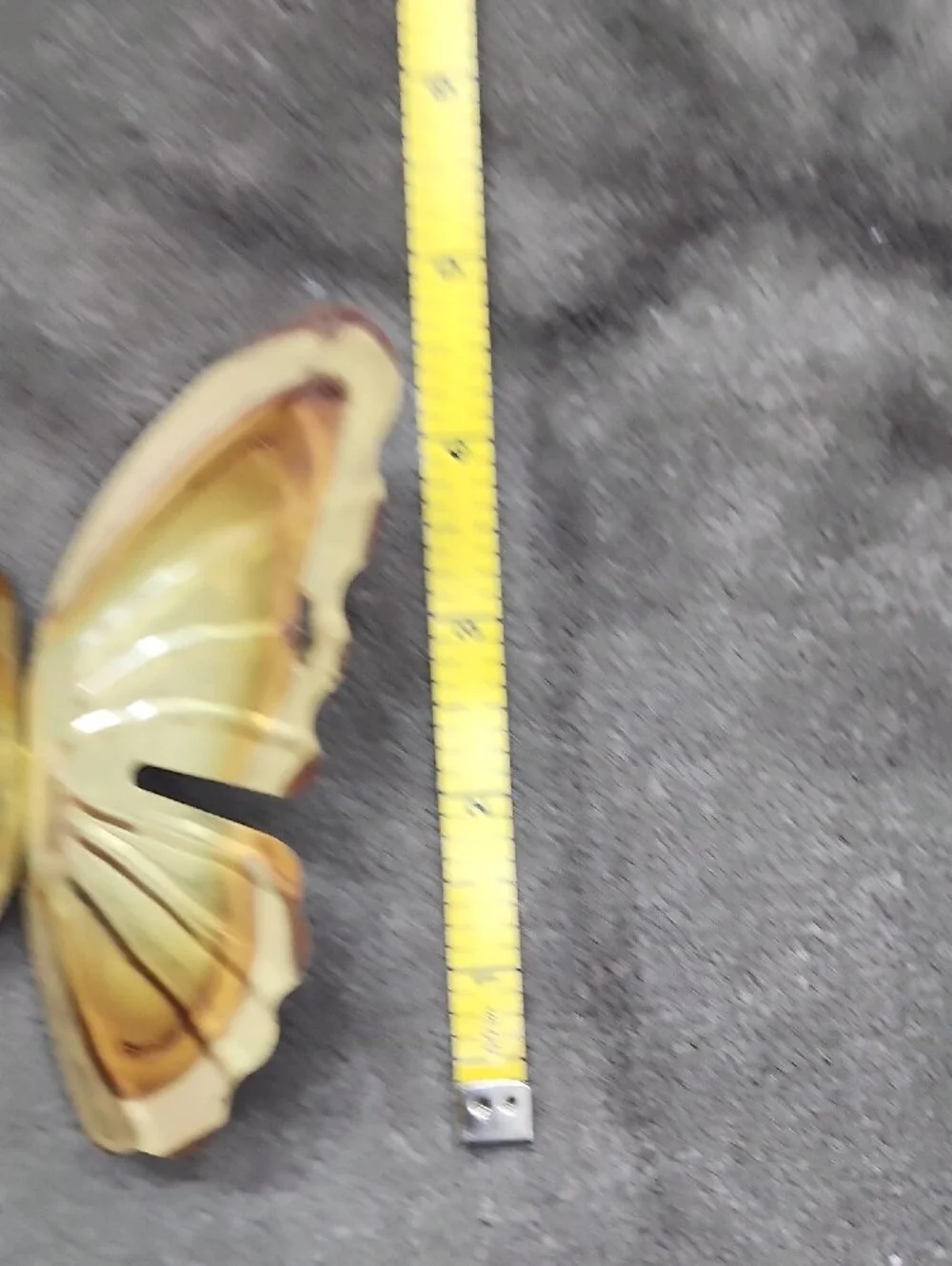 Homco Gold and Cream Butterfly Wall Decor Set